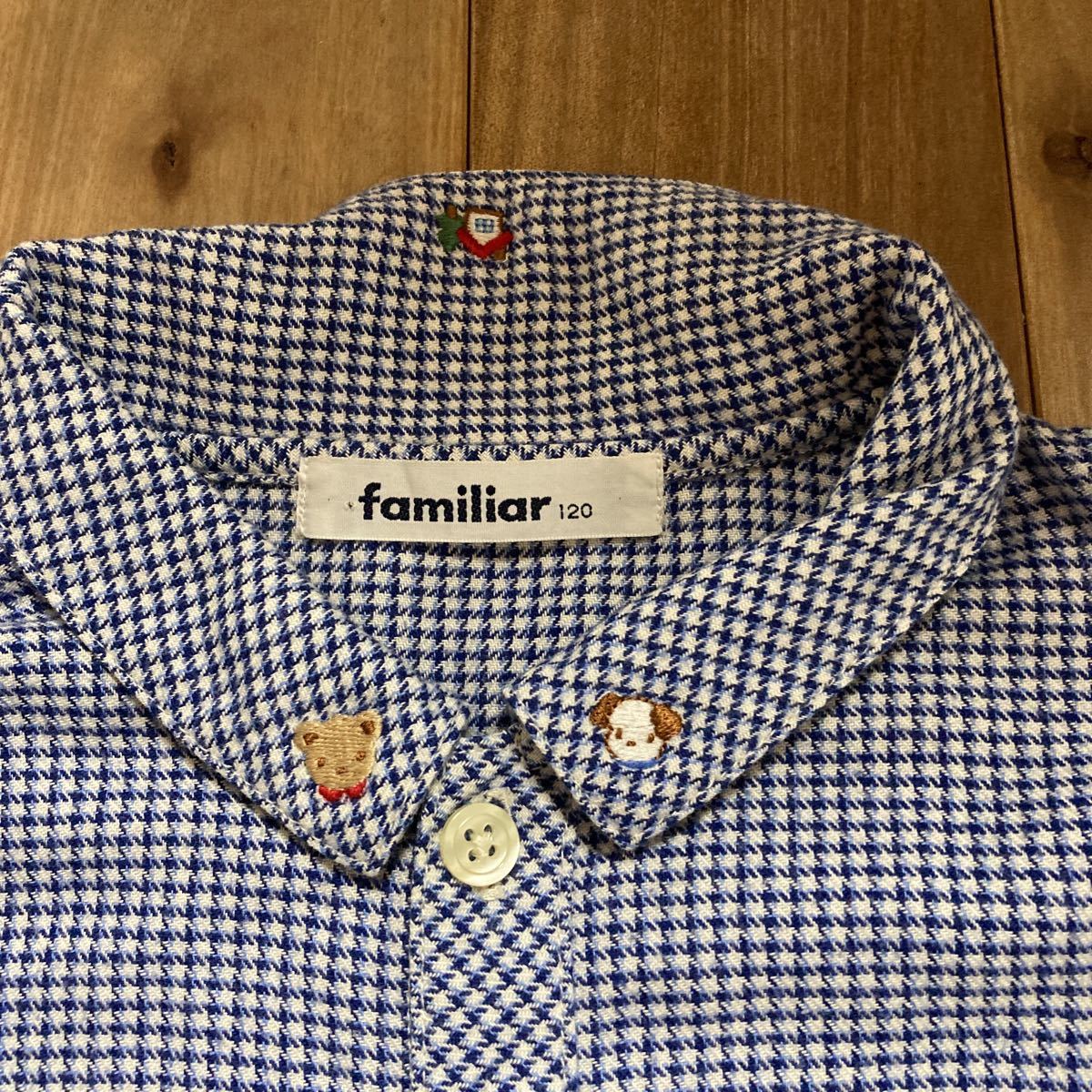 ファミリア familiar 長袖シャツ サイズ120 ネルシャツ|PayPayフリマ