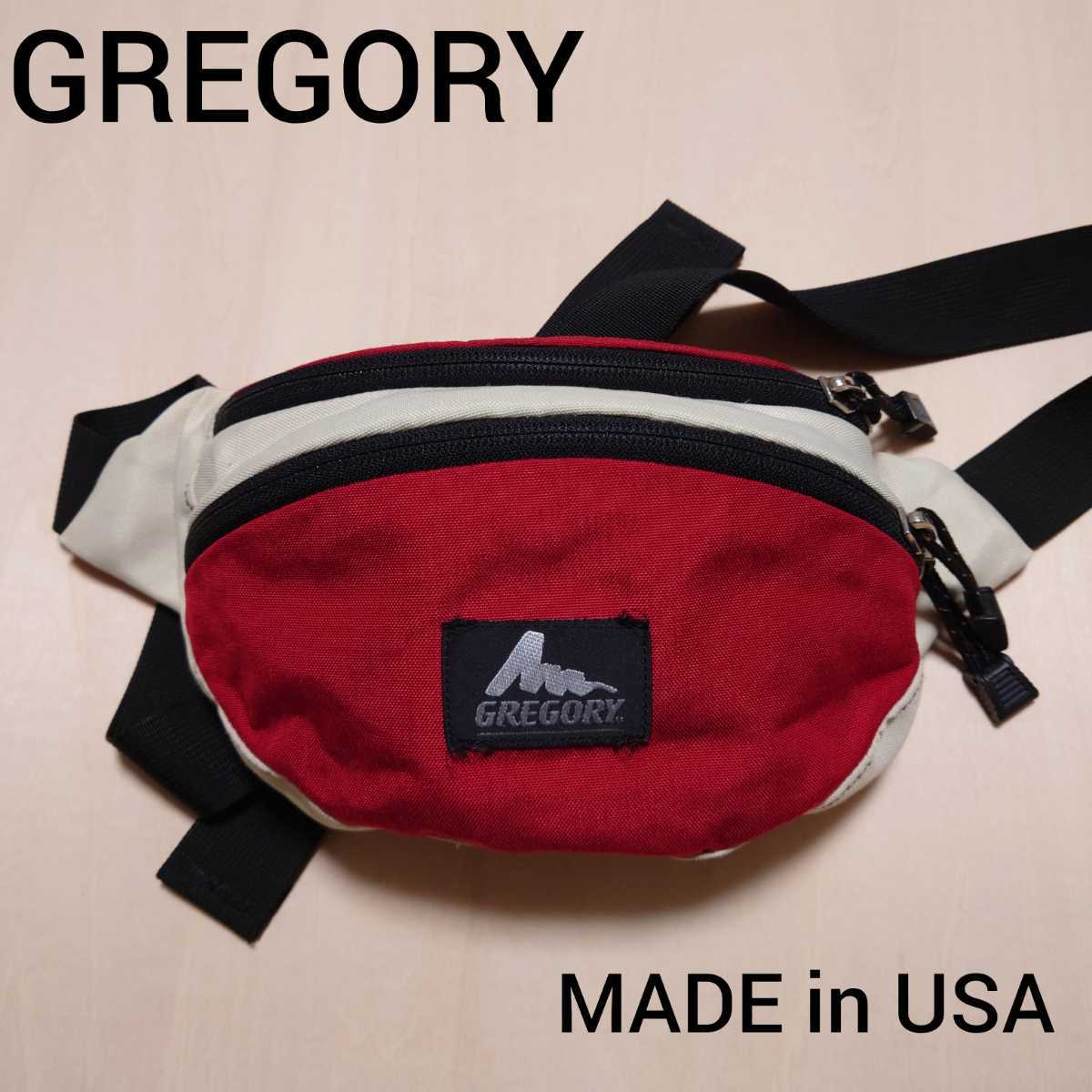 GREGORY ウエストバッグ USA製 テールメイト ウエストポーチ 旧ロゴ グレゴリー 2212_画像1