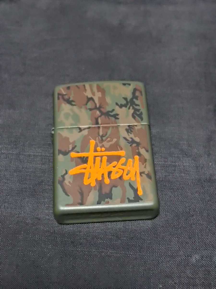 人気の ZIPPO 未使用 STUSSY カモフラ 迷彩 ステューシー ジッポ