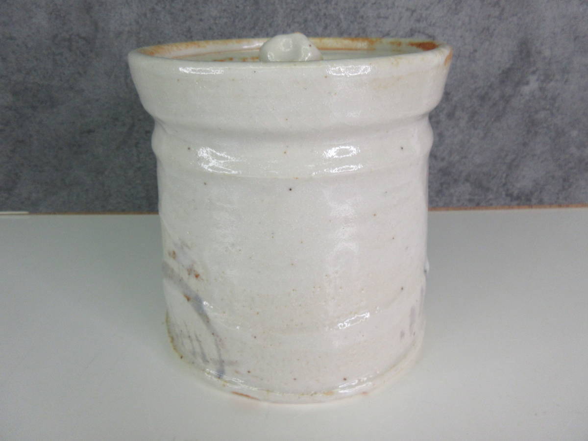 【茶道具】輝山造 鼡志野水指(共箱) Yahoo!オークション - C-4【未使用】志野水指 輝山 共箱 共布付