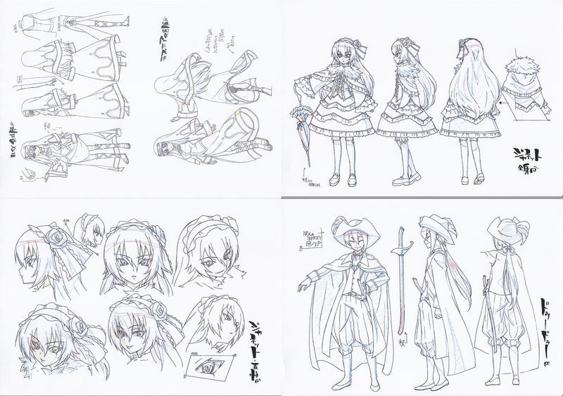 超安い】 ◇ゼロの使い魔F 設定資料 第4期 原画、設定資料集