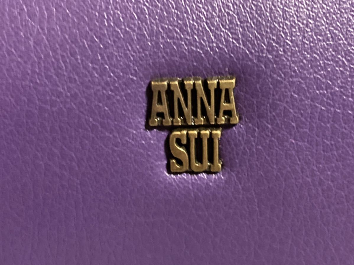 ANNA SUI アナスイ バッグ パープル 紫 ショルダー カバン 革製 ANNA SUI アナスイ バッグ パープル 紫 ショルダー カバン 革製