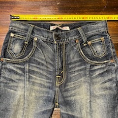 パンツ Levi's リーバイス デニム ジーンズ レディース 加工 個性的 FE435 / W28 全国一律送料520円_画像8