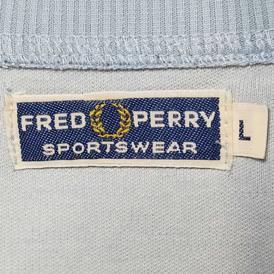 激レア】くすみ系 フレッドペリー FRED PERRY 2XL ブルー 青 ブラウン