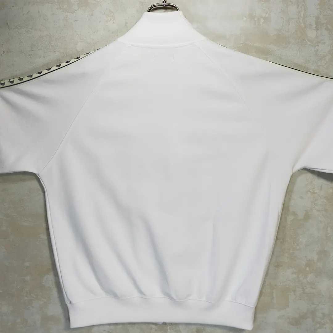 【激レア】フレッドペリー FRED PERRY 3XL ジャージ 白 クリーム 紺 ネイビー ホワイト 古着 ビッグサイズ 上着 ロゴ トラックジャケット