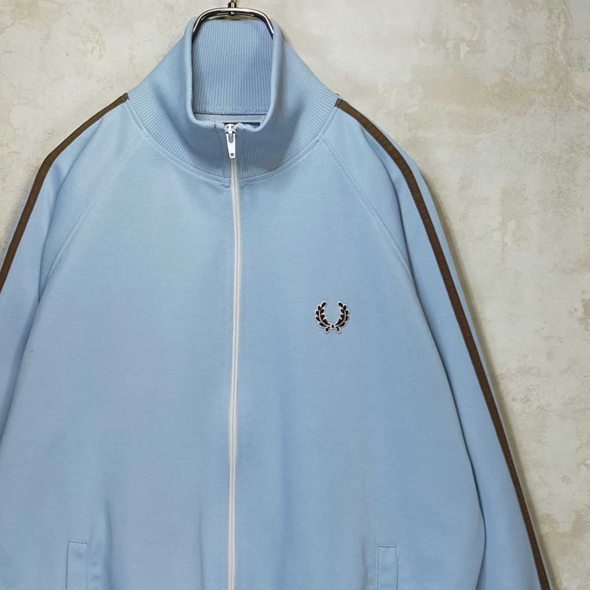 激レア】くすみ系 フレッドペリー FRED PERRY 2XL ブルー 青 ブラウン