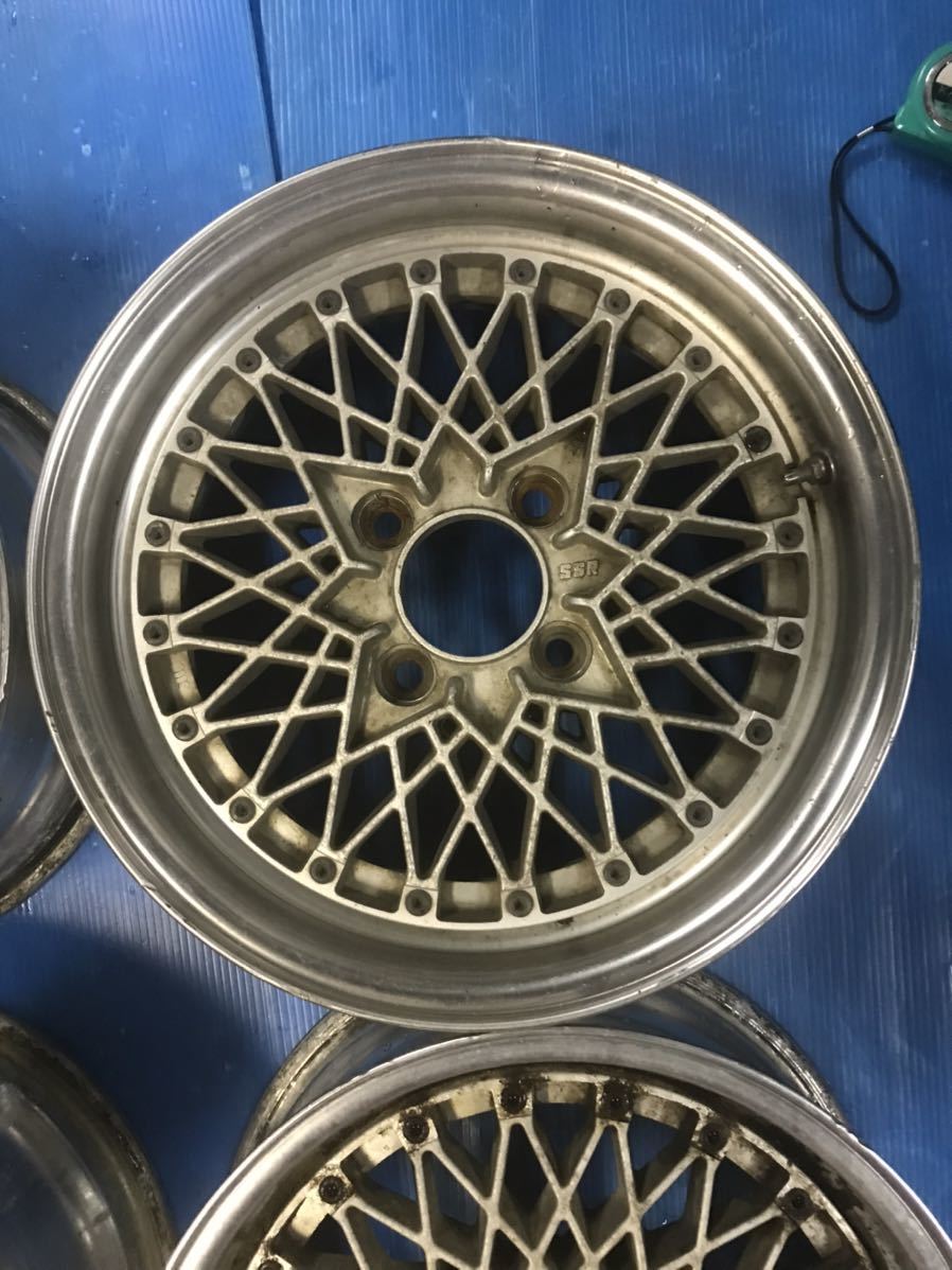 SSR 15x6.5JJ H4 PCD114.3 ハブ径約72mm 4本セット　傷汚れあり、画像でご判断！_画像3