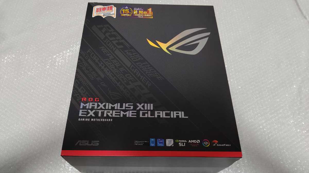 美品 ASUS ROG MAXIMUS XIII EXTREME GLACIAL Z590 最新BIOS更新済み 本格水冷PC E-ATX マザーボード EK ゲーミングPC