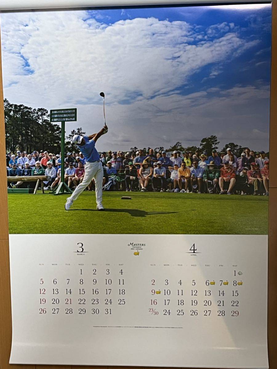 マスターズ カレンダー 2023 ゴルフ 企業名なし パノラマカレンダー