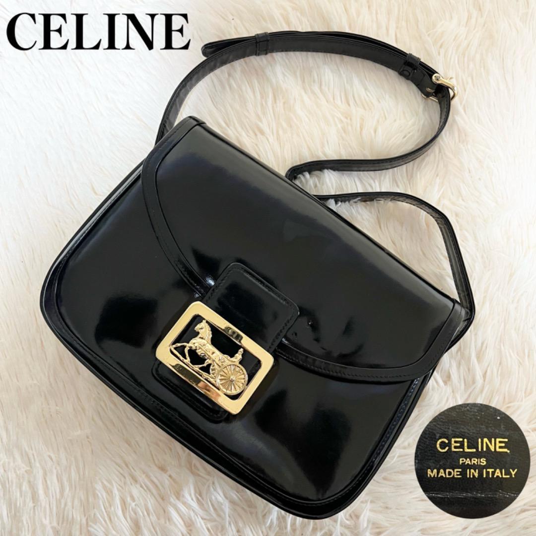 ふるさと納税 5956 CELINE セリーヌ マカダム柄 ワンショルダーバッグ