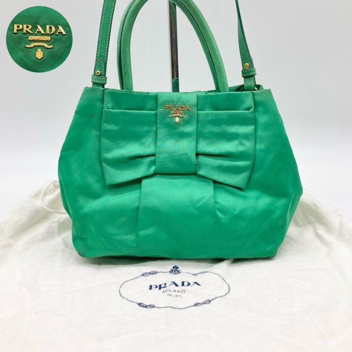 ベルギー製 PRADA プラダ ショルダートートバッグ 肩掛け レザー