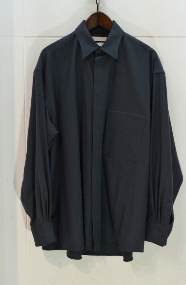 22AW■YOKE Covered Oversize Shirt■ヨーク ウールシャツ