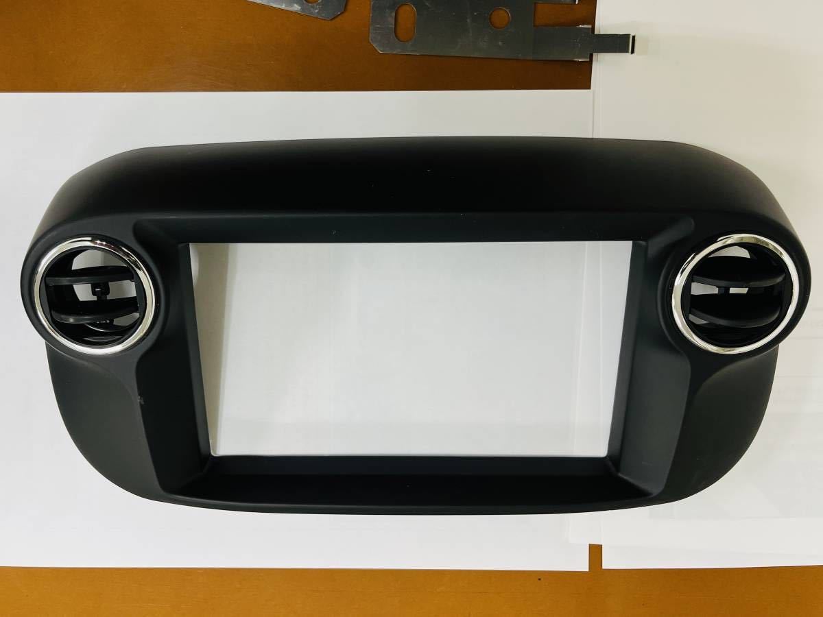プチギフト アバルト 500 595 695 2DIN ナビ 取付キット ブラック