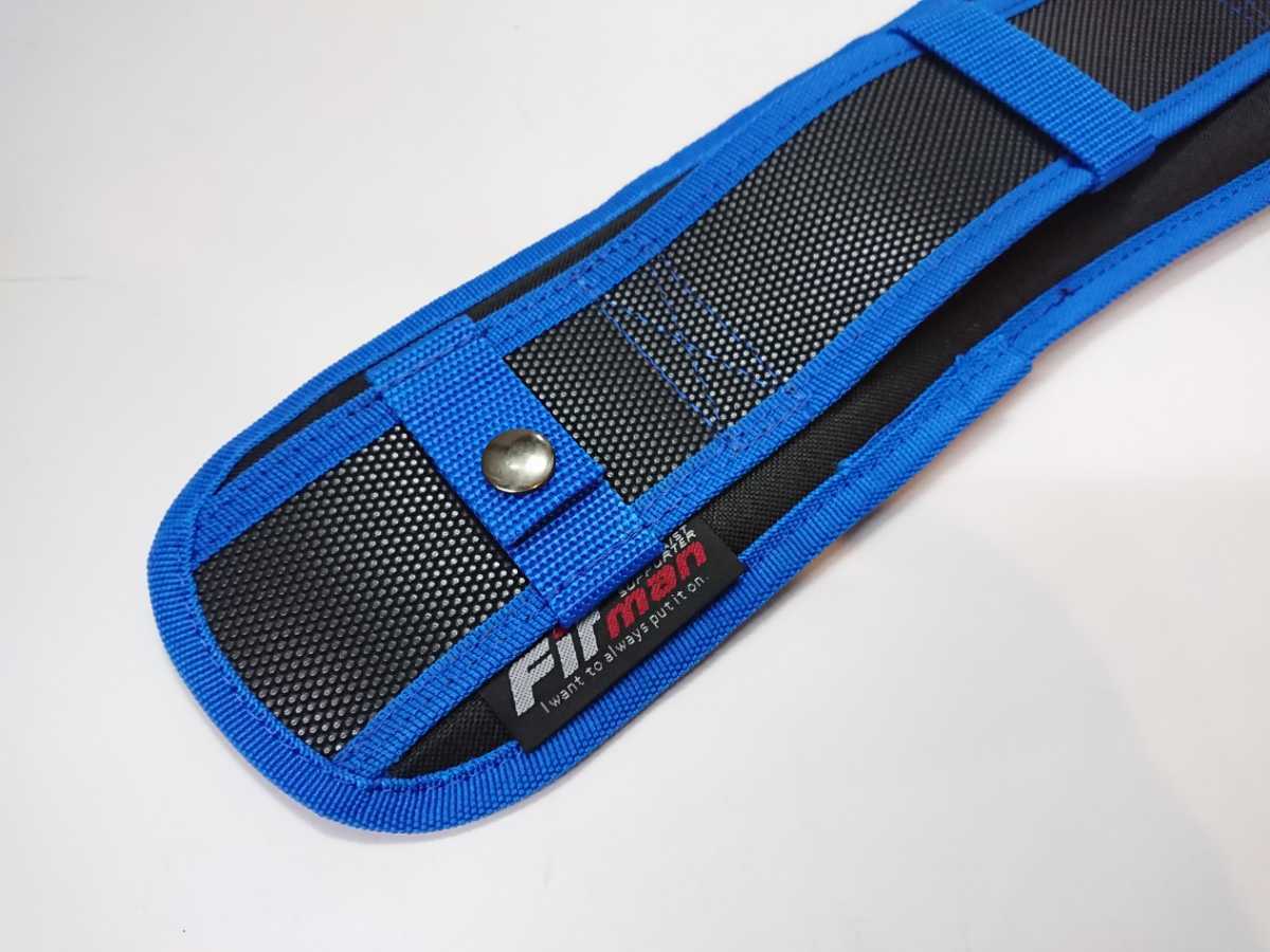 { new goods / free shipping }*Fit man trunk present supporter belt ( blue )* safety belt . tool holster etc. optimum *