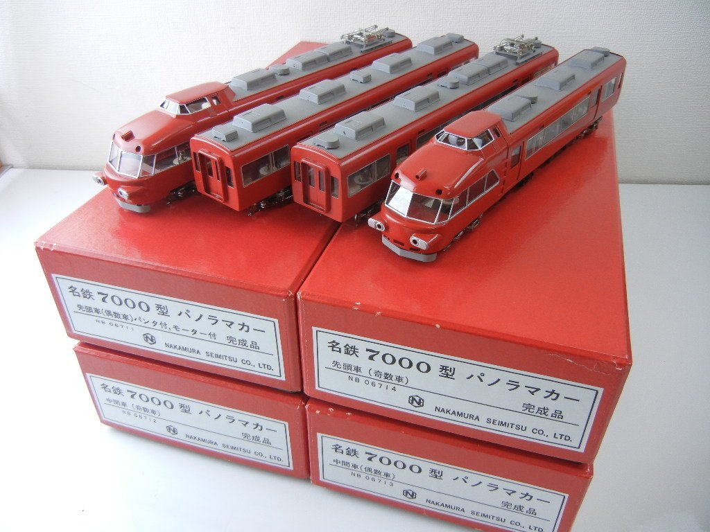 日本未発売 鉄道模型 HO 中村精密 名鉄7000型パノラマカー 4両セット