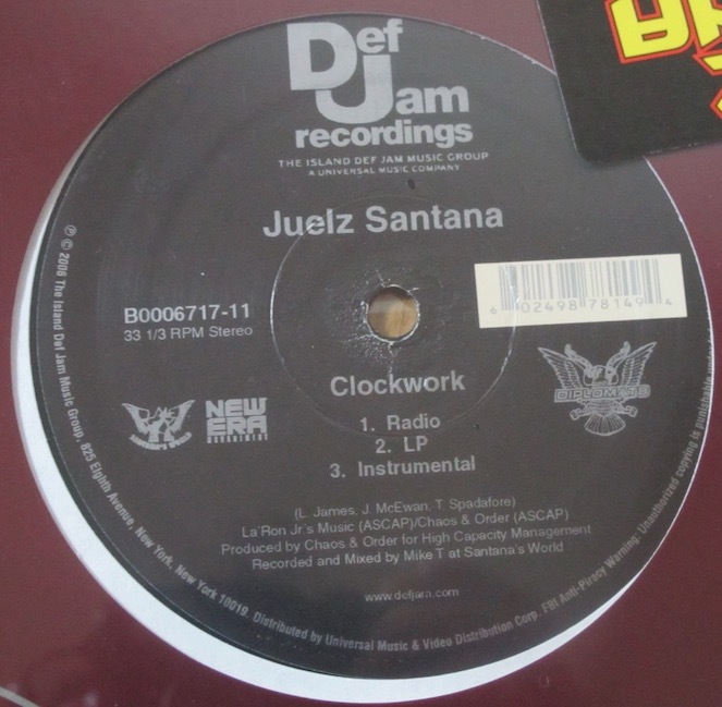 JUELZ SANTANA - CLOCKWORK US盤新品12インチ (US / DEF JAM / B0006717-11 / 2006年) (DIPLOMATS)_画像4