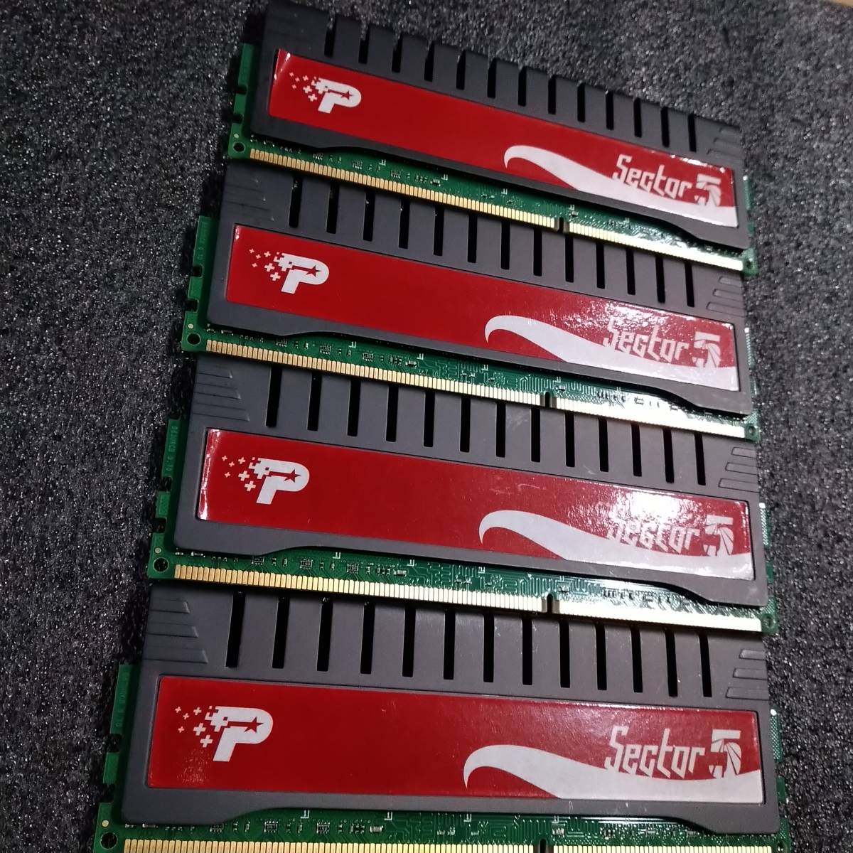 【中古】DDR3メモリ 16GB[4GB4枚組] Patriot G Sector 5PGV316G1600ELQK [DDR3-1600 PC3-12800]