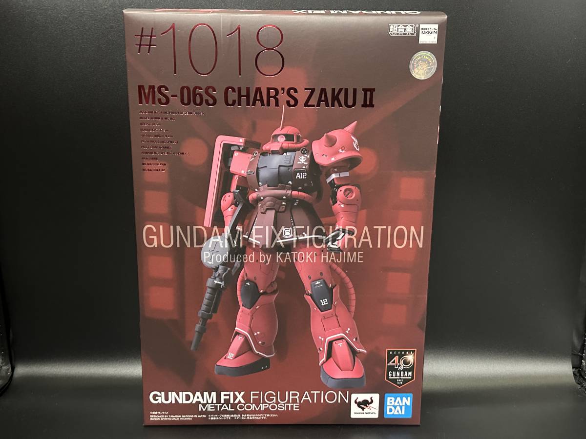 希少!! 新品未開封!! バンダイ メタルコンポジット シャア専用ザクII #1018 GUNDAM FIX FIGURATION METAL COMPOSITE MS-06S CHAR'S ZAKUII_画像1