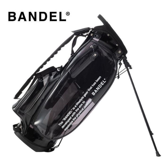 【新品・送料無料】バンデル クリア スタンドキャディバッグ ブラック BANDEL Clear Stand Caddy Bag
