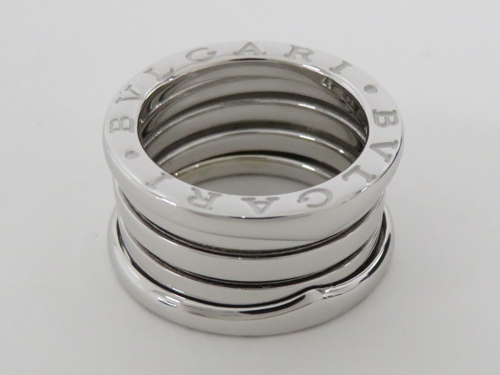 BVLGARI ビーゼロワン リング 3バンド 750WG K18WG ホワイトゴールド