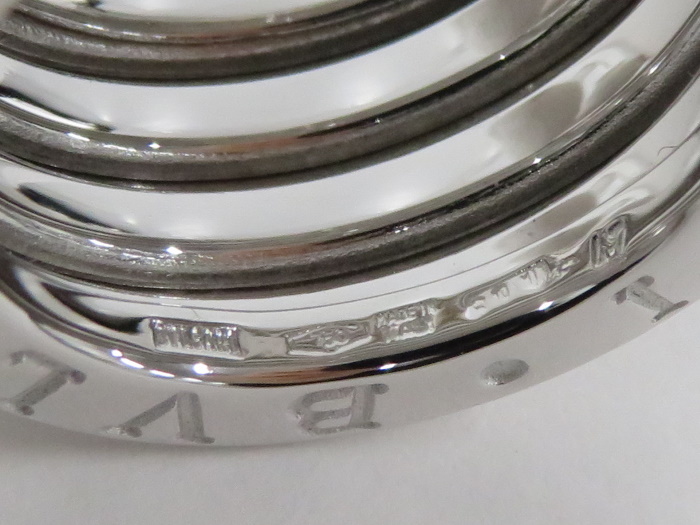 BVLGARI ビーゼロワン リング 3バンド 750WG K18WG ホワイトゴールド