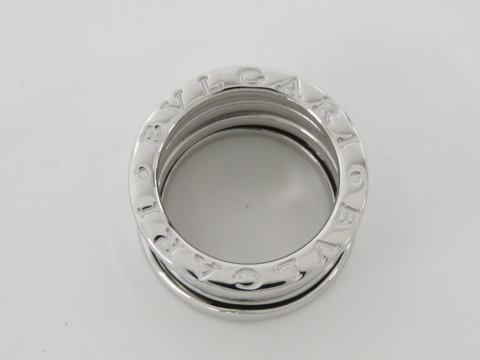 BVLGARI ビーゼロワン リング 3バンド 750WG K18WG ホワイトゴールド