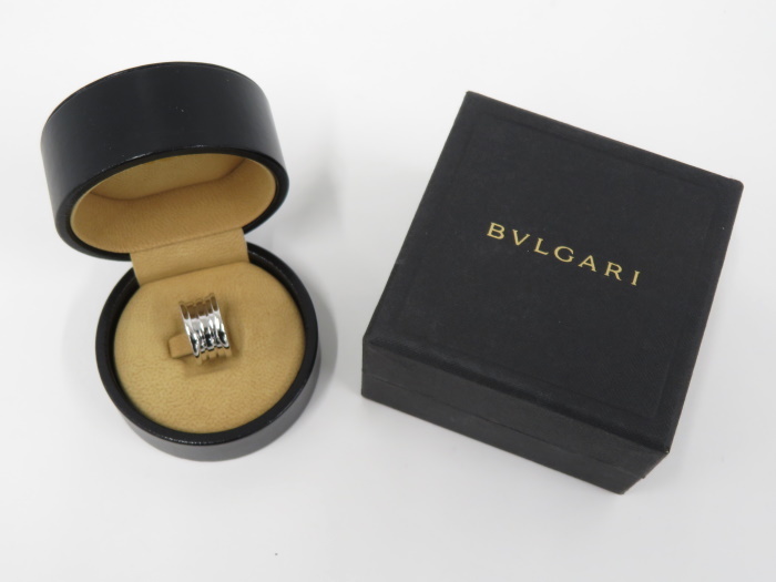 BVLGARI ビーゼロワン リング 3バンド 750WG K18WG ホワイトゴールド