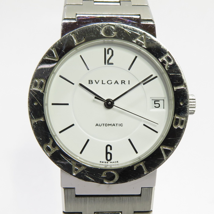 BVLGARI 腕時計 ブルガリブルガリ 自動巻き SS ホワイト文字盤 BB33SS