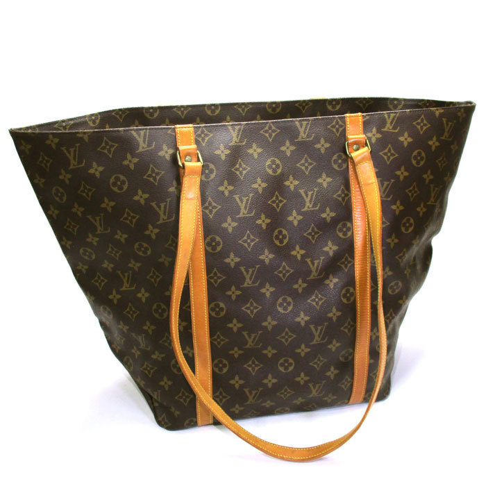 【中古】LOUIS VUITTON サック ショッピング 旧型 ショルダーバッグ トートバッグ モノグラム M51108_画像1