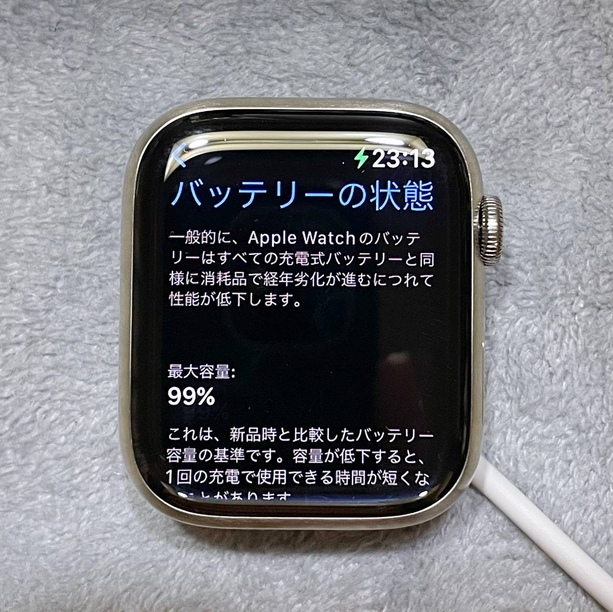 【Apple Watch】Series 7 Edition 45mm アップルウォッチ シリーズ 7 チタニウム_画像6