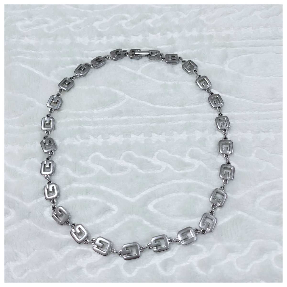 GIVENCHY ジバンシー ネックレス シルバー ロゴチェーン ロゴ(中古