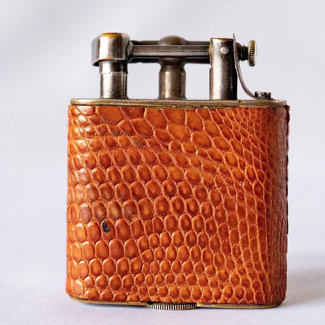 dunhill ダンヒル ユニーク オイルライター リザード革巻き