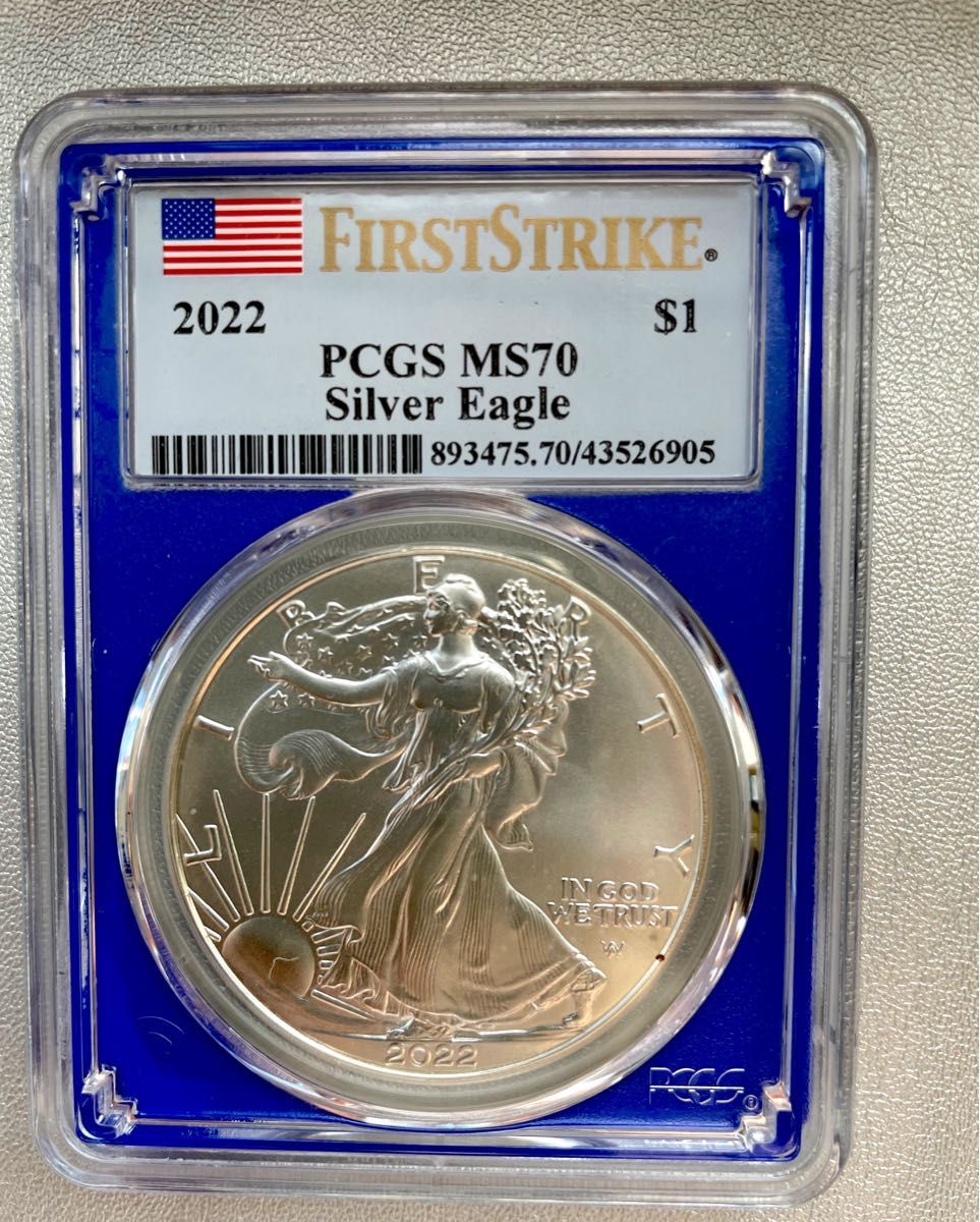 イーグル銀貨 PCGS最高鑑定MS70 First Strike-