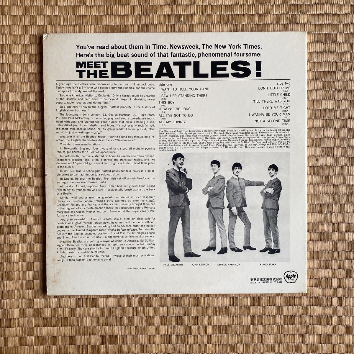 赤盤 BEATLES ビートルズ ミート・ザ・ビートルズ / レコード LP / AP
