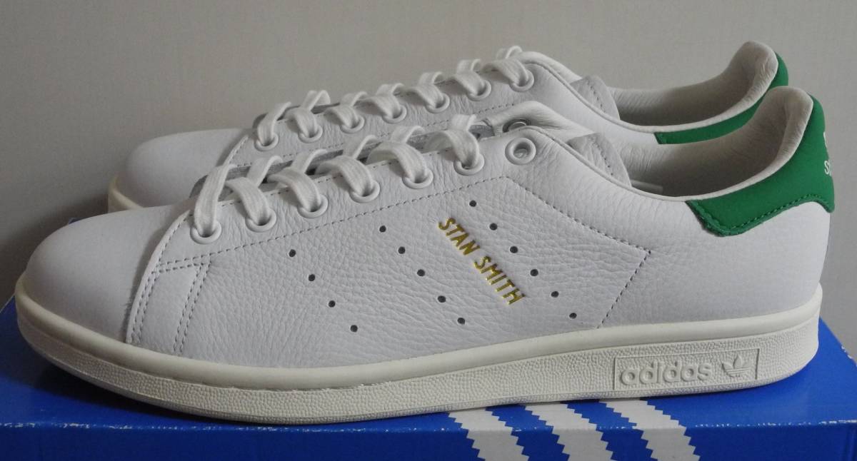  почти новый товар Stansmith 2018 год производства JP27.5cm EF7508 белый × зеленый производство конец натуральный кожа Adidas four ever adidas stansmith forever ограничение 