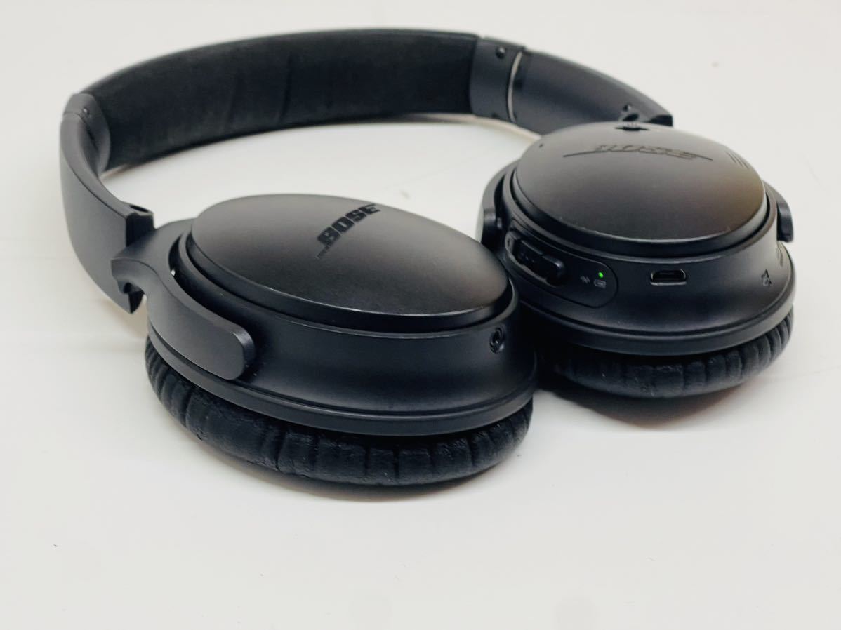 ★BOSE QuietComfort 35 wireless headphones II QC35II ブラック ヘッドフォン 音響機材 オーディオ 音出し確認済み 管理番号12086_画像6
