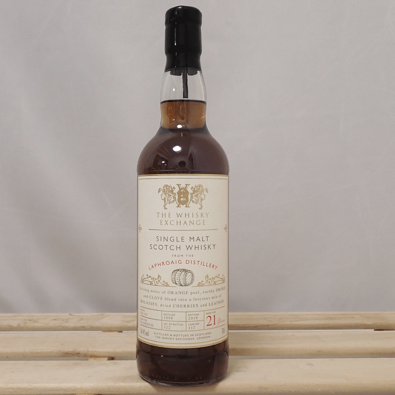 ラフロイグ 1998 21年 (TWE)／Laphroaig 1998 21yo (The Whisky Exchange 20周年記念限定ボトリング）700mlの画像1