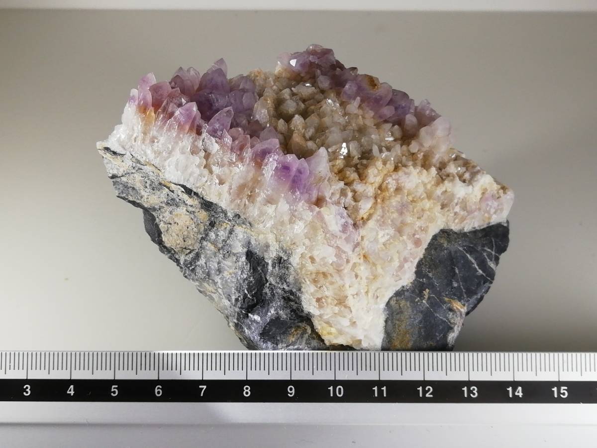 国産鉱物 紫水晶 特大サイズ 紫水晶クラスター 栃木県上都賀郡足尾町 国産鉱物 紫水晶 特大サイズ 紫水晶クラスター 栃木県上都賀郡足尾町