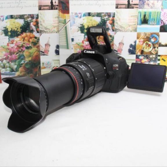 新品カメラバック付Canon EOS kiss X5 超望遠レンズセット カメラ