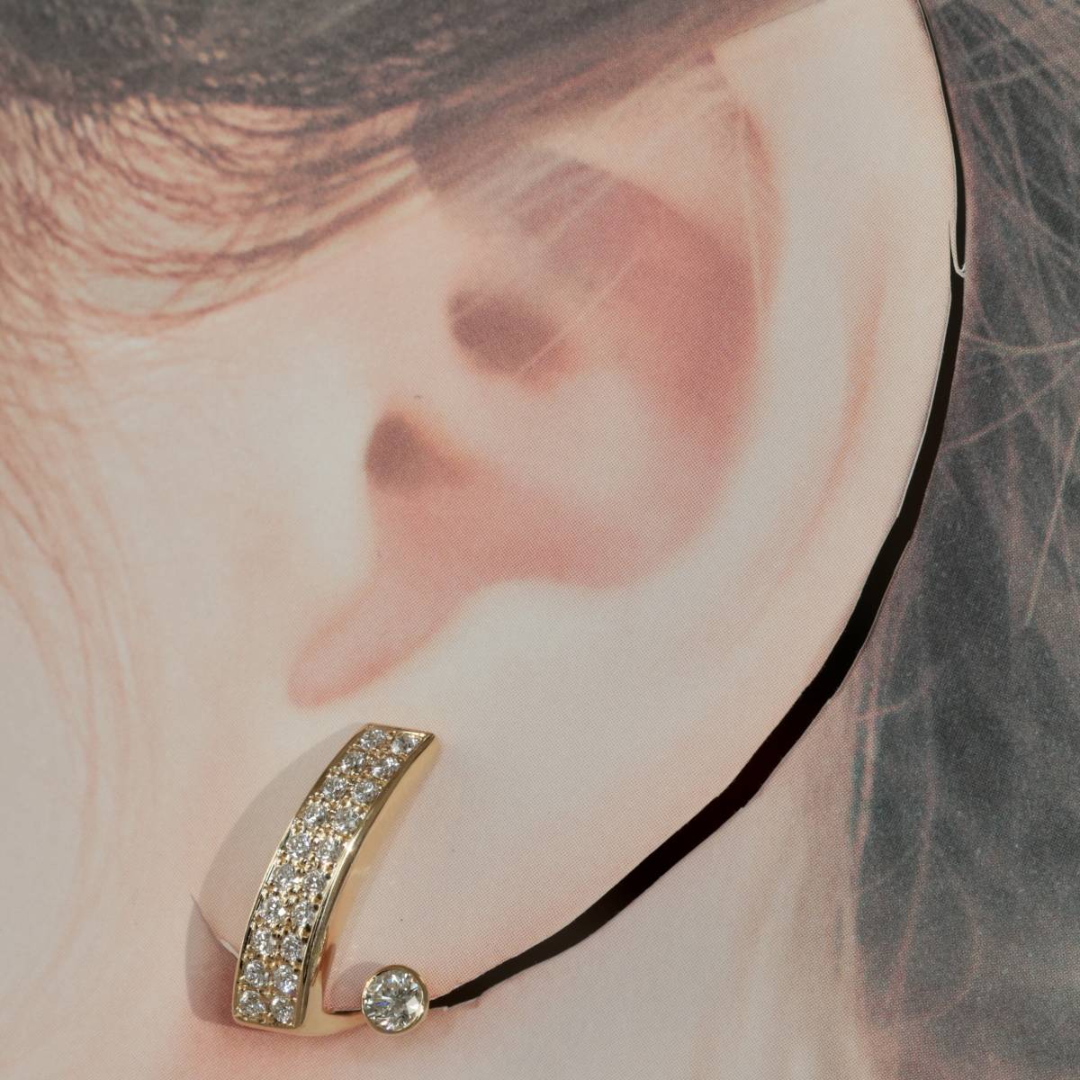 K18 小寺智子 ダイヤモンド 0.85ct イヤリング TOMOKO KODERA