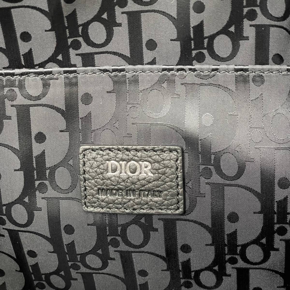 定価451000円 新品 国内正規 ● Dior SADDLE ソフトバッグ サドル レザー ショルダーバッグ ディオール 1ADHO023ULC_画像5