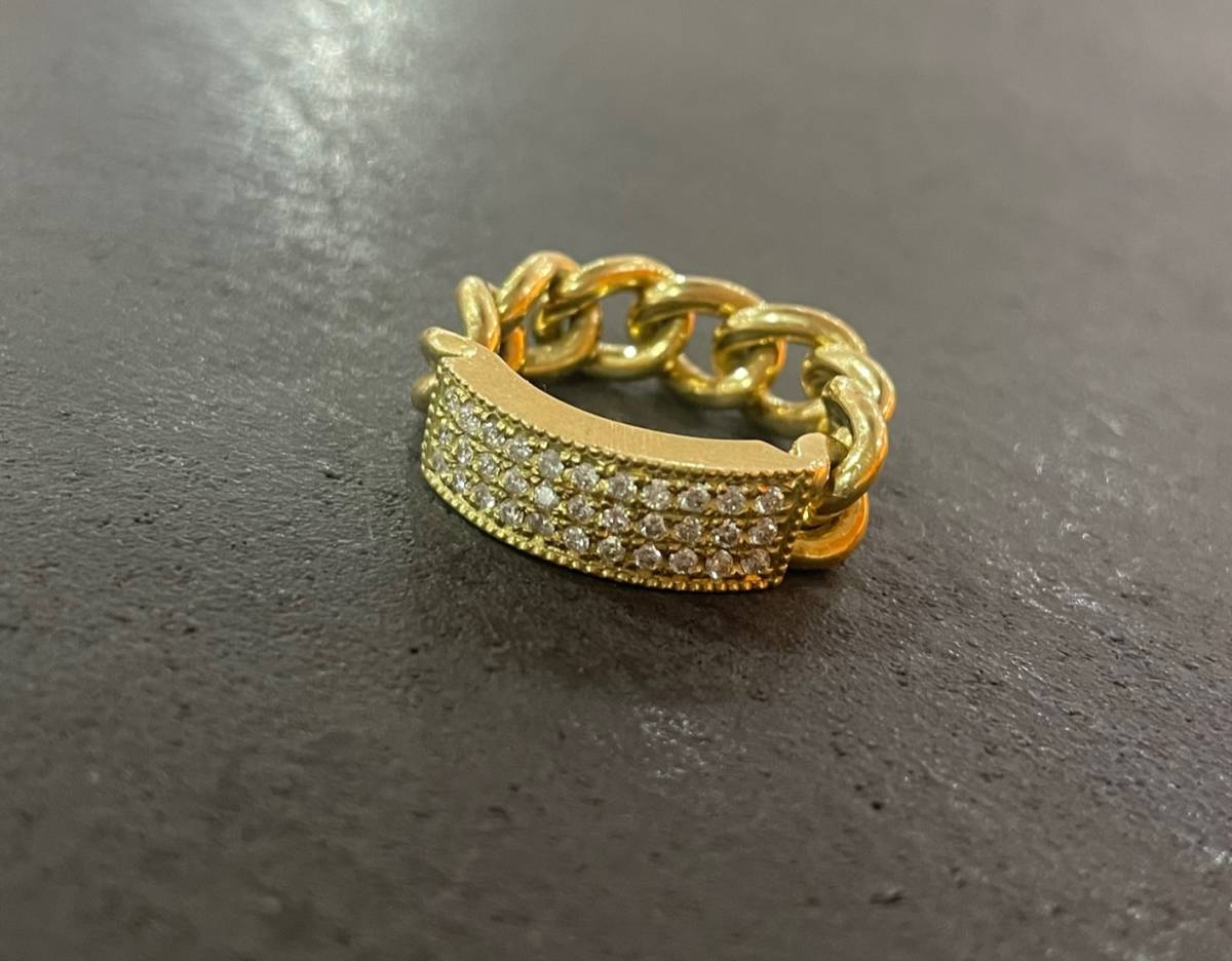 定価654300円 ○ ANTIDOTE BUYERS CLUB Ring ID Pave ダイヤモンド 18K