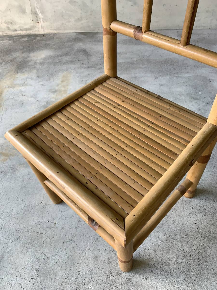 椅子 アジア ヴィンテージ 竹 竹製 イス 古道具 インテリア ディスプレイ 東南アジア 古家具