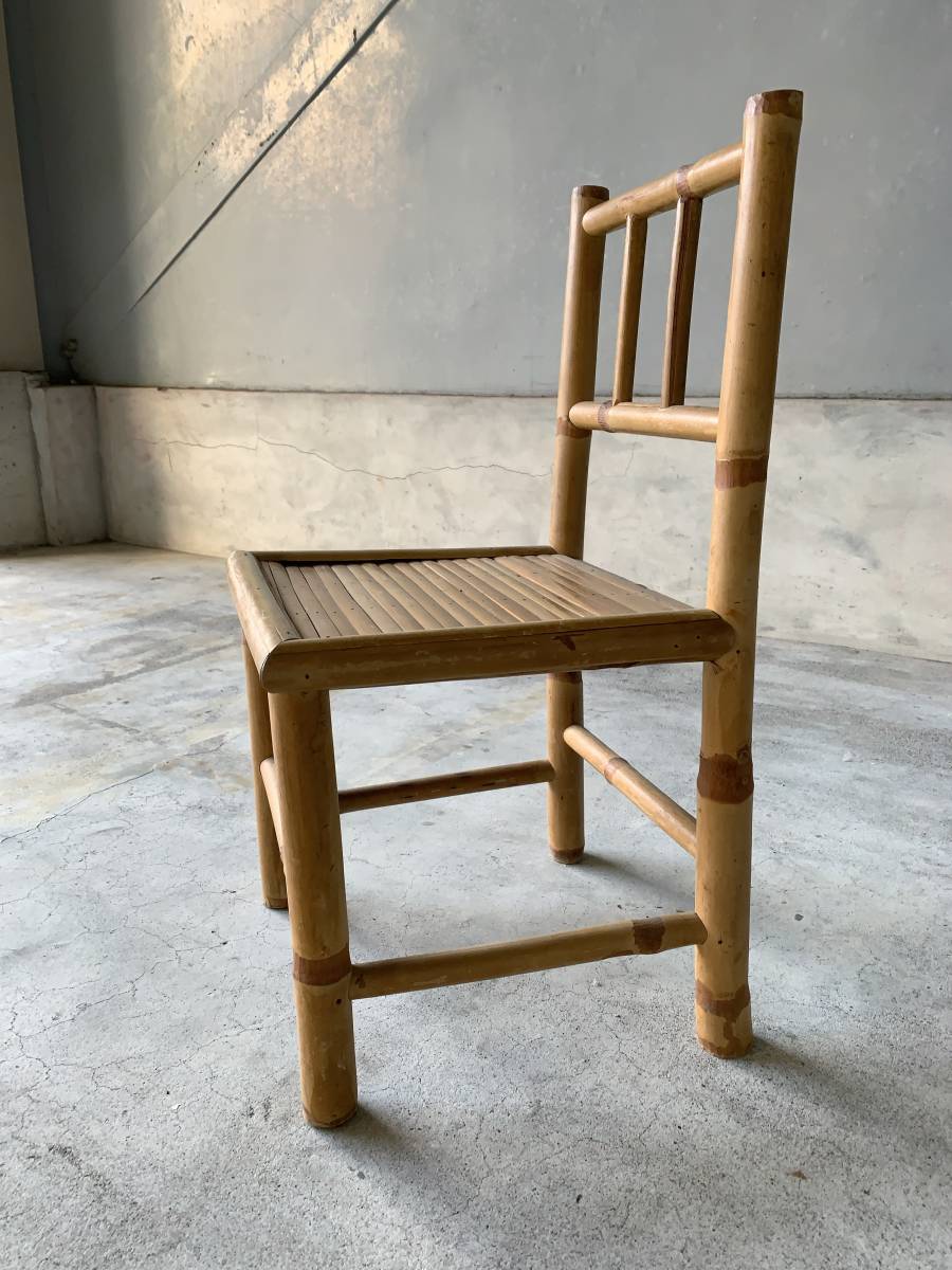 椅子 アジア ヴィンテージ 竹 竹製 イス 古道具 インテリア