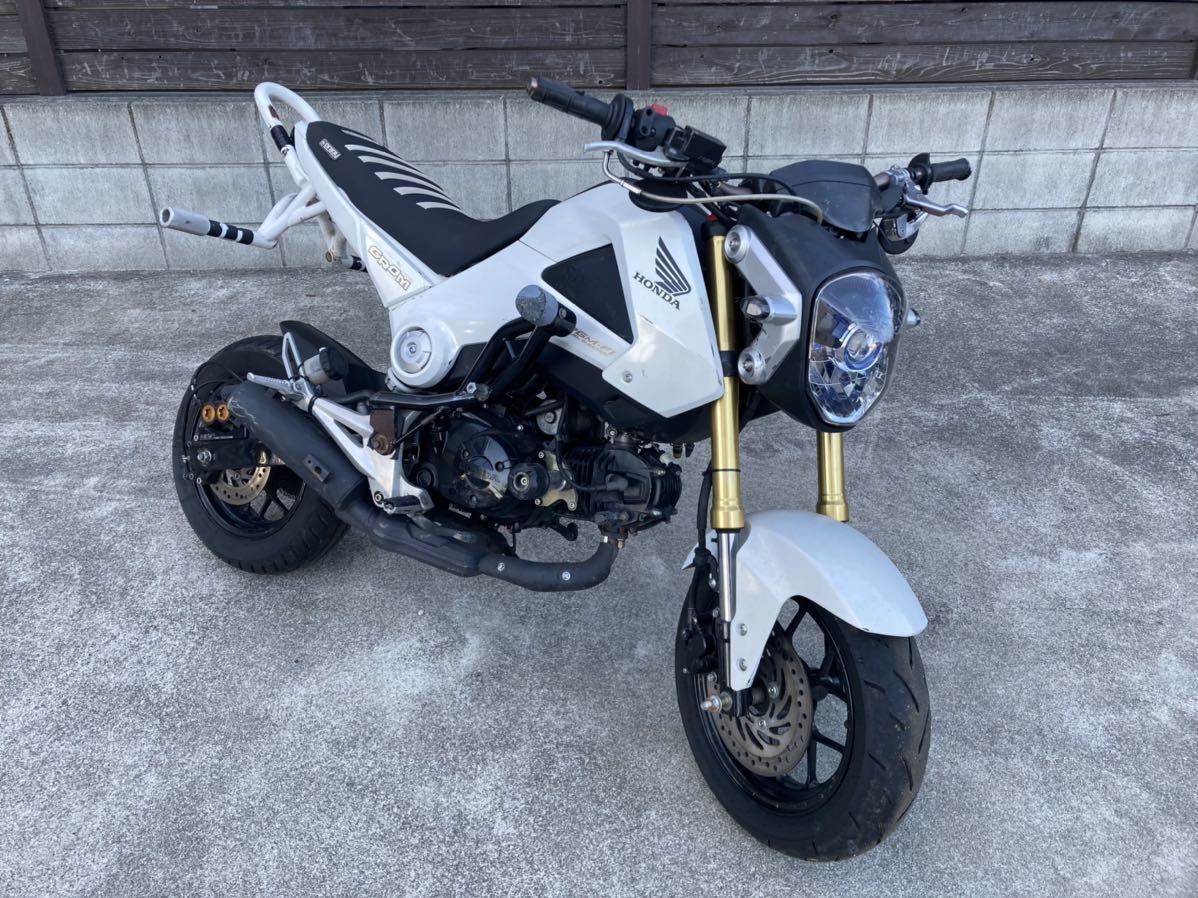 ホンダ グロム125 前期 スタント仕様 即スタント 手ブレ、スタンド
