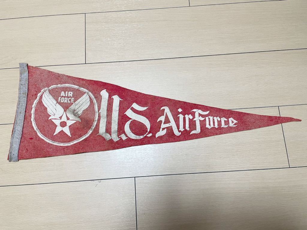 40s米軍実物☆USAF☆フェルト地ペナント☆レア☆エアフォース☆airforce☆ミリタリー雑貨☆アメカジ☆アメトイ☆トップガン☆ビンテージ_画像1