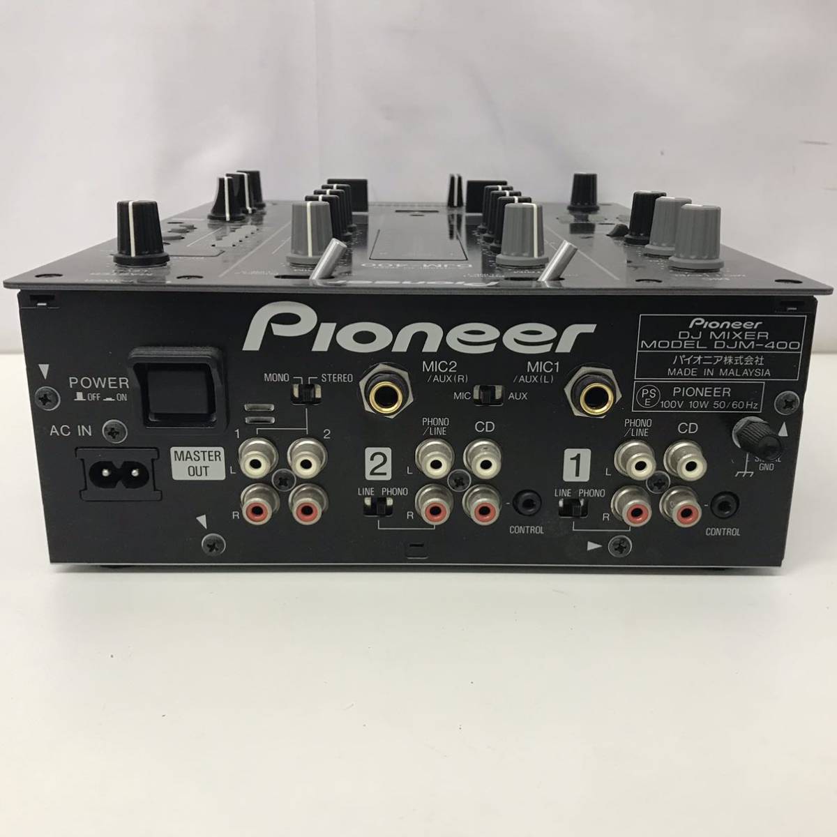 Pioneer パイオニア DJミキサー DJM-400 2006年製【29922】の画像6
