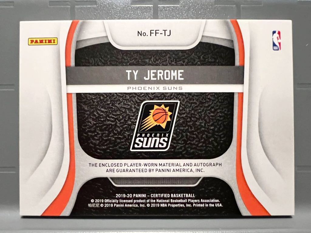 SSP RC Auto Jersey 19 Panini Ty Jerome タイ・ジェローム NBA ルーキー サイン Suns ユニフォーム Warriors ウォリアーズ バスケ 大活躍_画像2