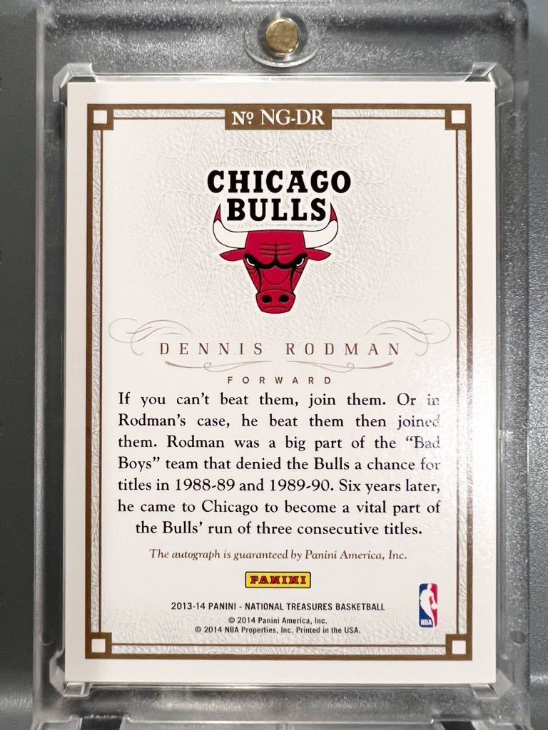 最高級49枚限定 Auto 13 Panini 国宝 Dennis Rodman デニス・ロッドマン NBA サイン バスケ スラムダンク モデル Bulls 優勝 All-star_画像2