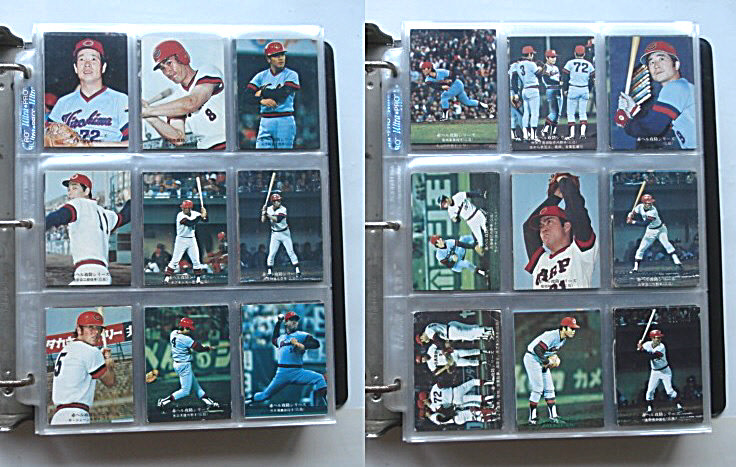  Calbee Professional Baseball card 1975 year ~1977 year 1436 sheets +36 sheets 1472 sheets complete set red hell .. series se*pa rival series other 